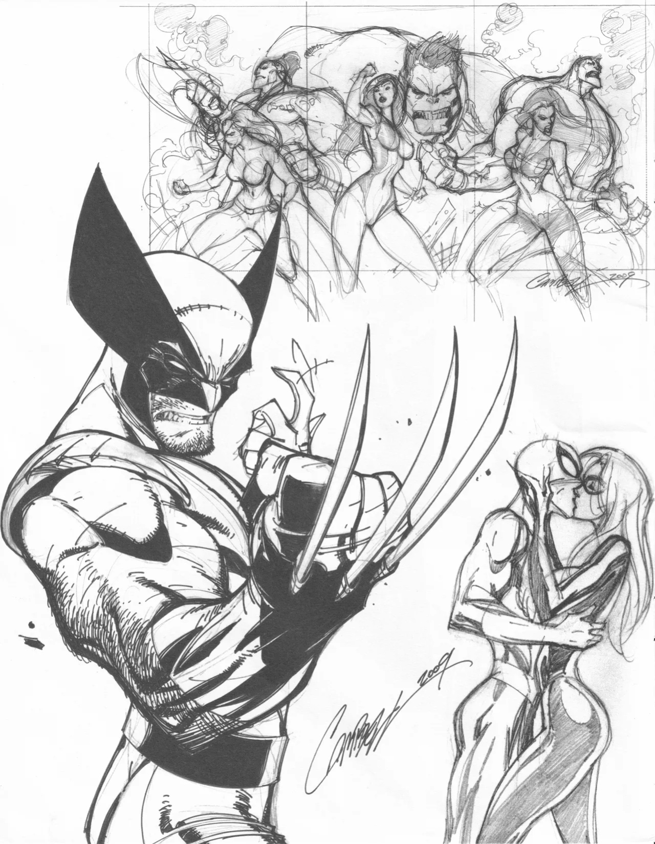 [J. Scott Campbell] More Gray Area Sketchbook