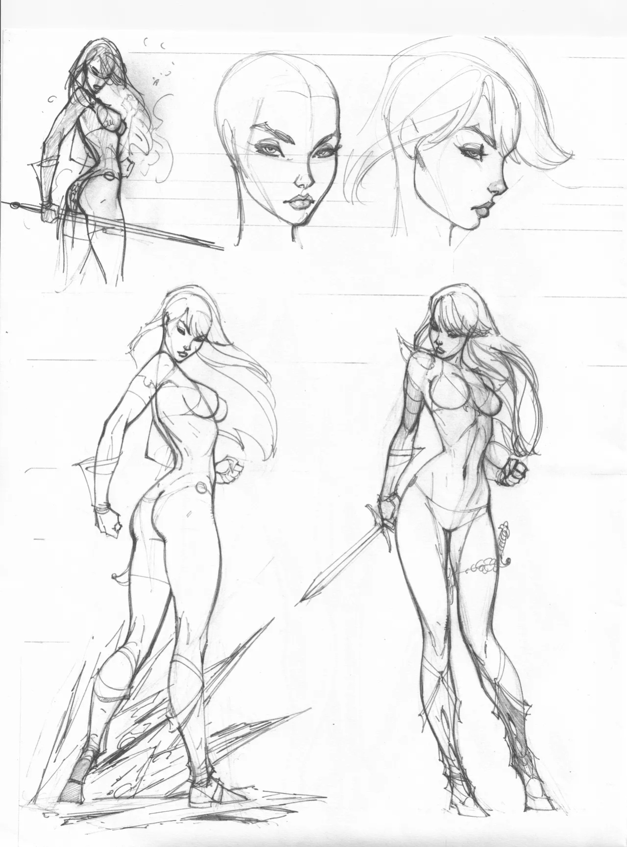 [J. Scott Campbell] More Gray Area Sketchbook