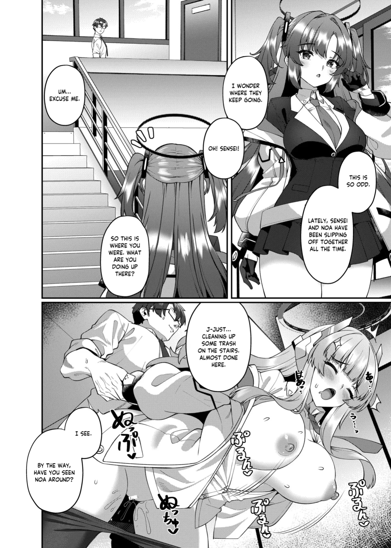 [Kuma no Ana (Shirokuma A)] Irresistible Seduction - How A Naughty Noa Reverse-NTR’d Me (Blue Archive) [Tea Party Scans]