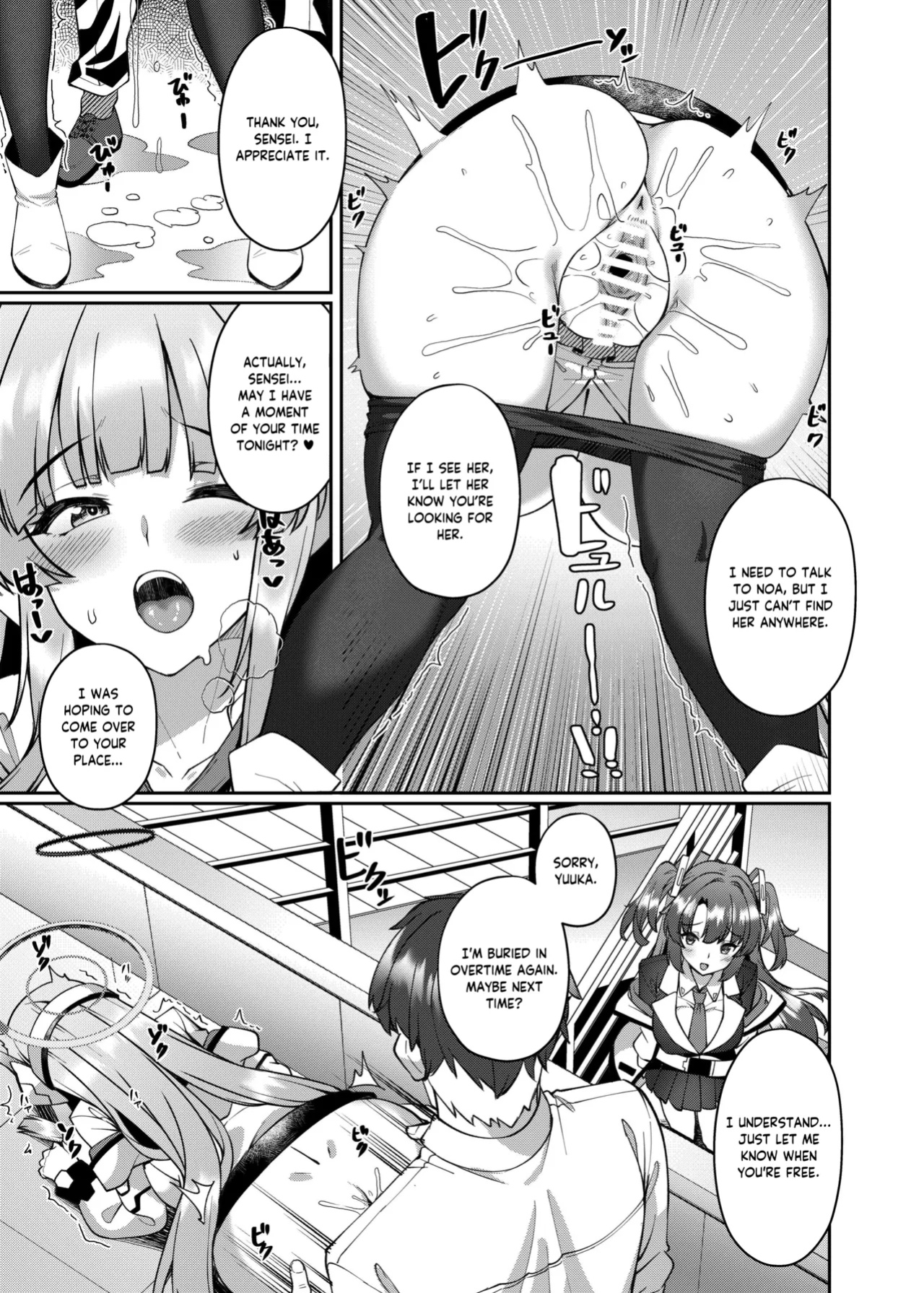 [Kuma no Ana (Shirokuma A)] Irresistible Seduction - How A Naughty Noa Reverse-NTR’d Me (Blue Archive) [Tea Party Scans]