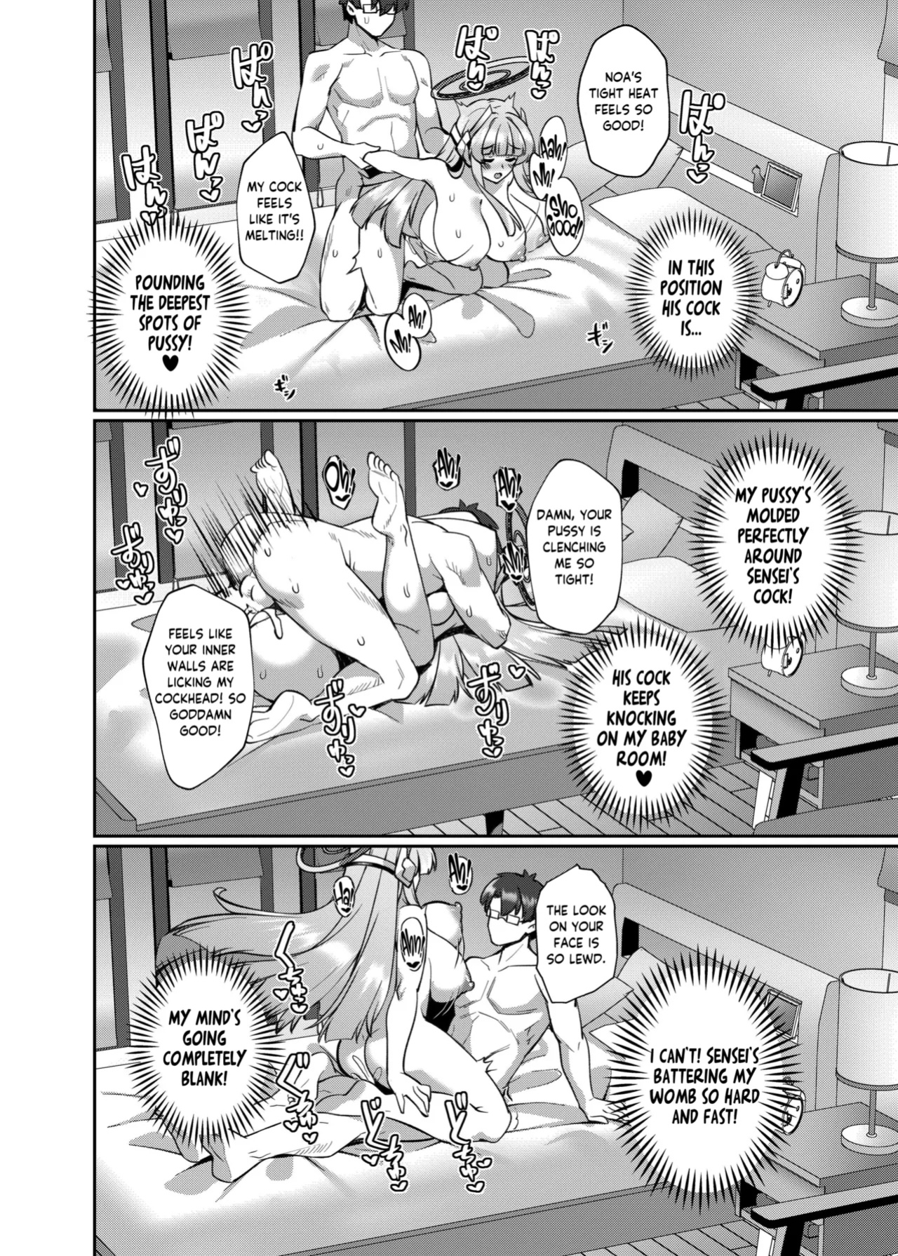 [Kuma no Ana (Shirokuma A)] Irresistible Seduction - How A Naughty Noa Reverse-NTR’d Me (Blue Archive) [Tea Party Scans]