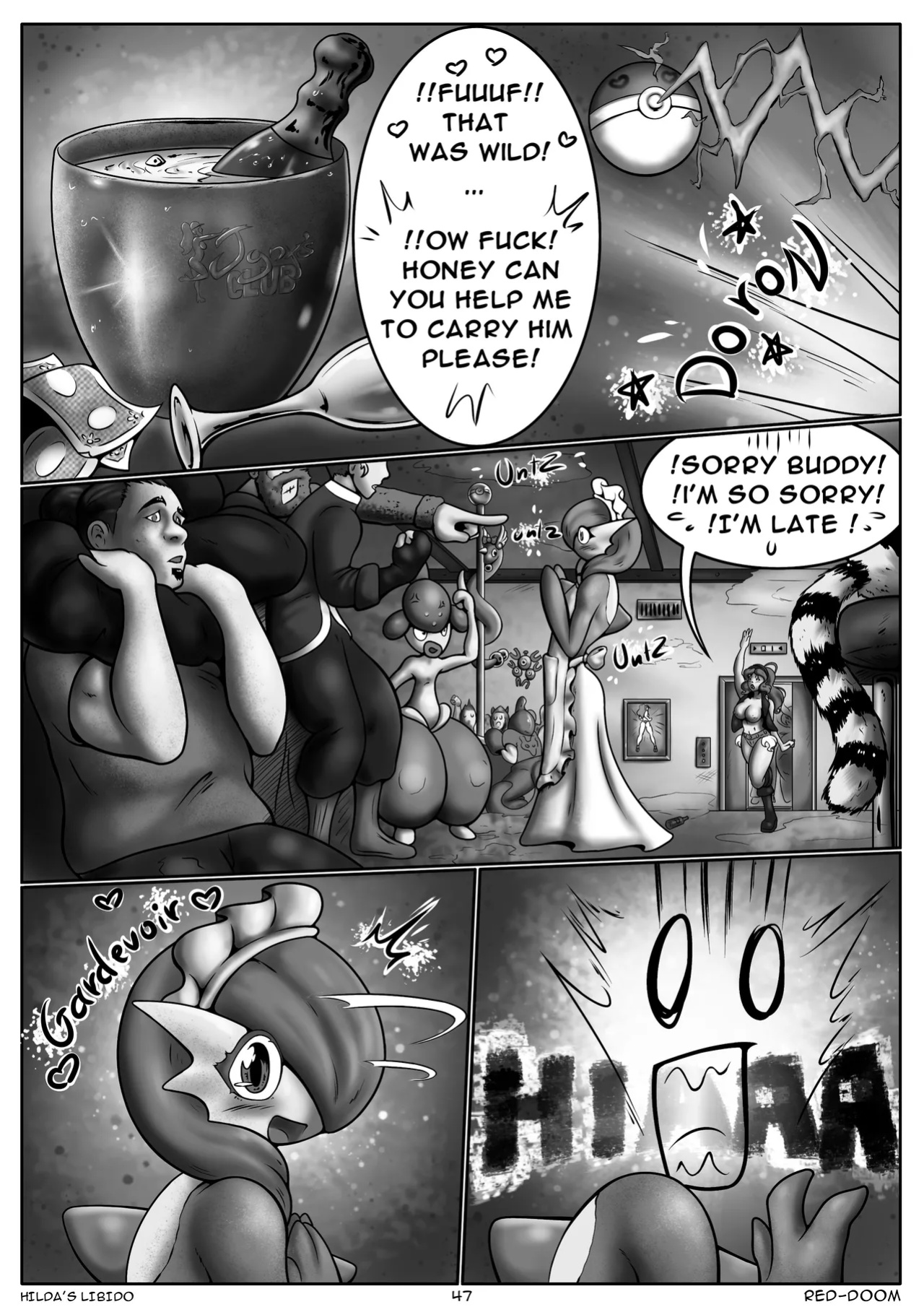 [Red-Doom] Hilda's Libido Ch. 1-3 (Pokemon)