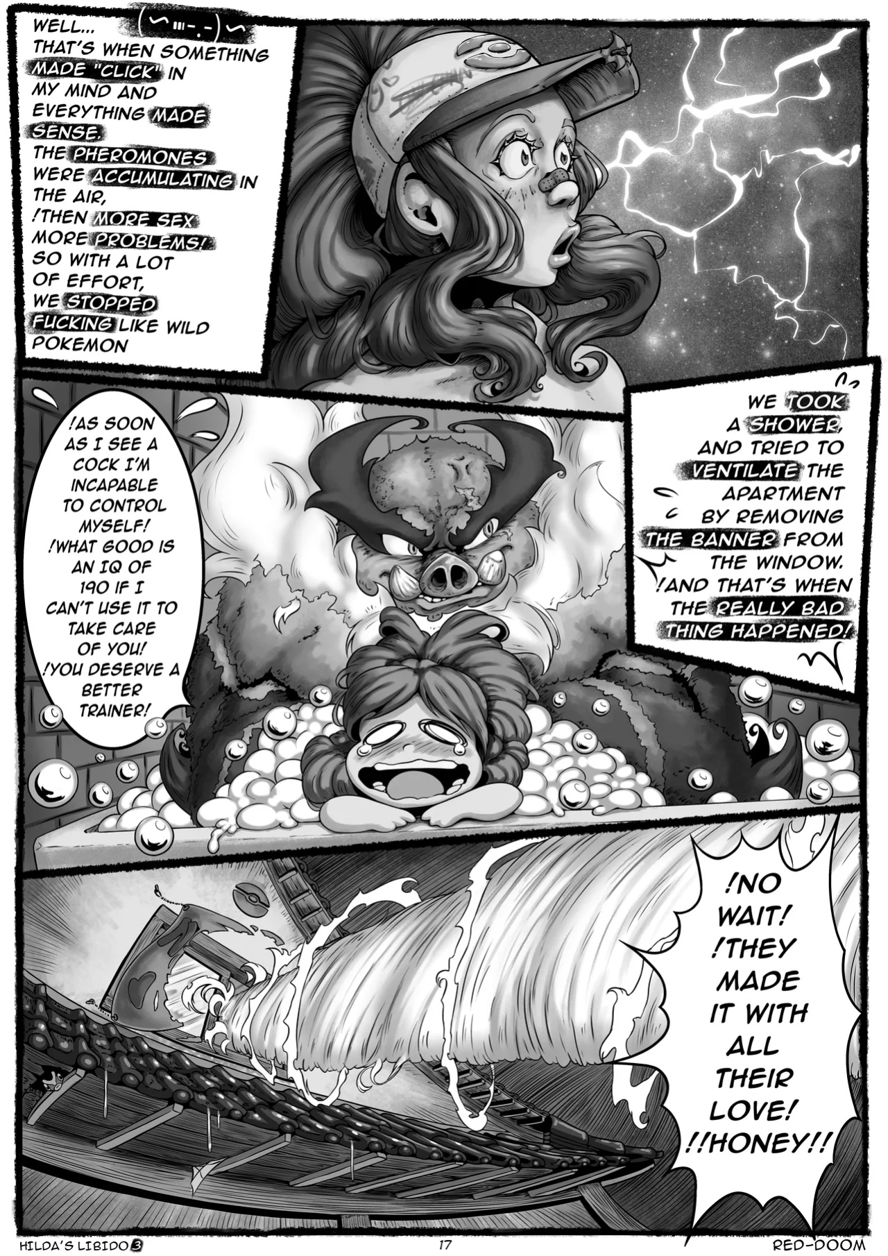 [Red-Doom] Hilda's Libido Ch. 1-3 (Pokemon)