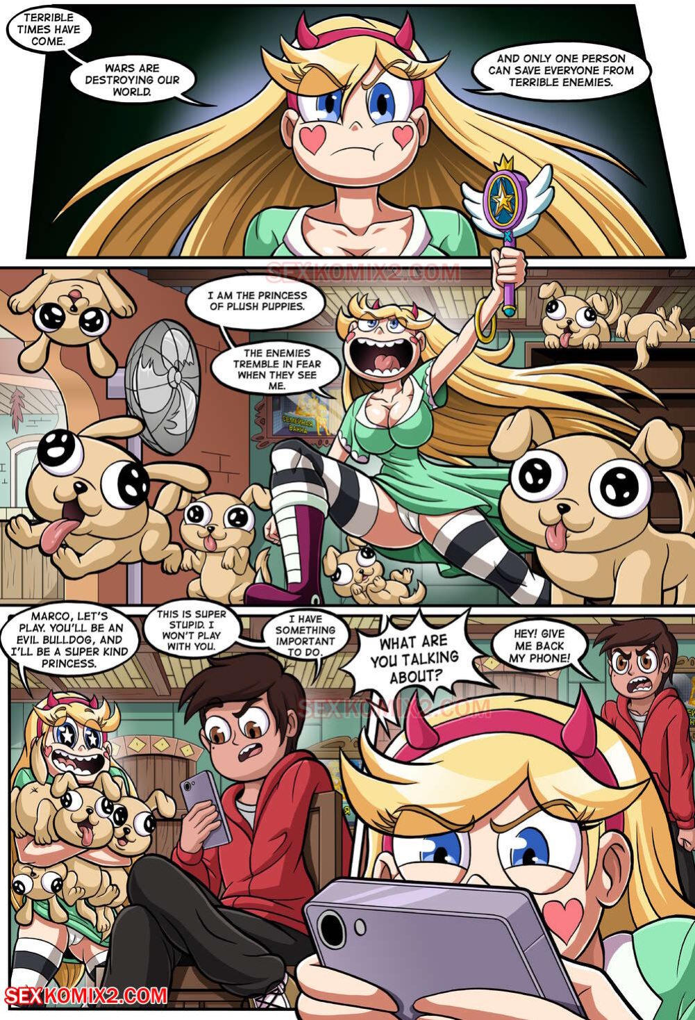 Star vs. Star and wonderful sex. by sexkomix2.com