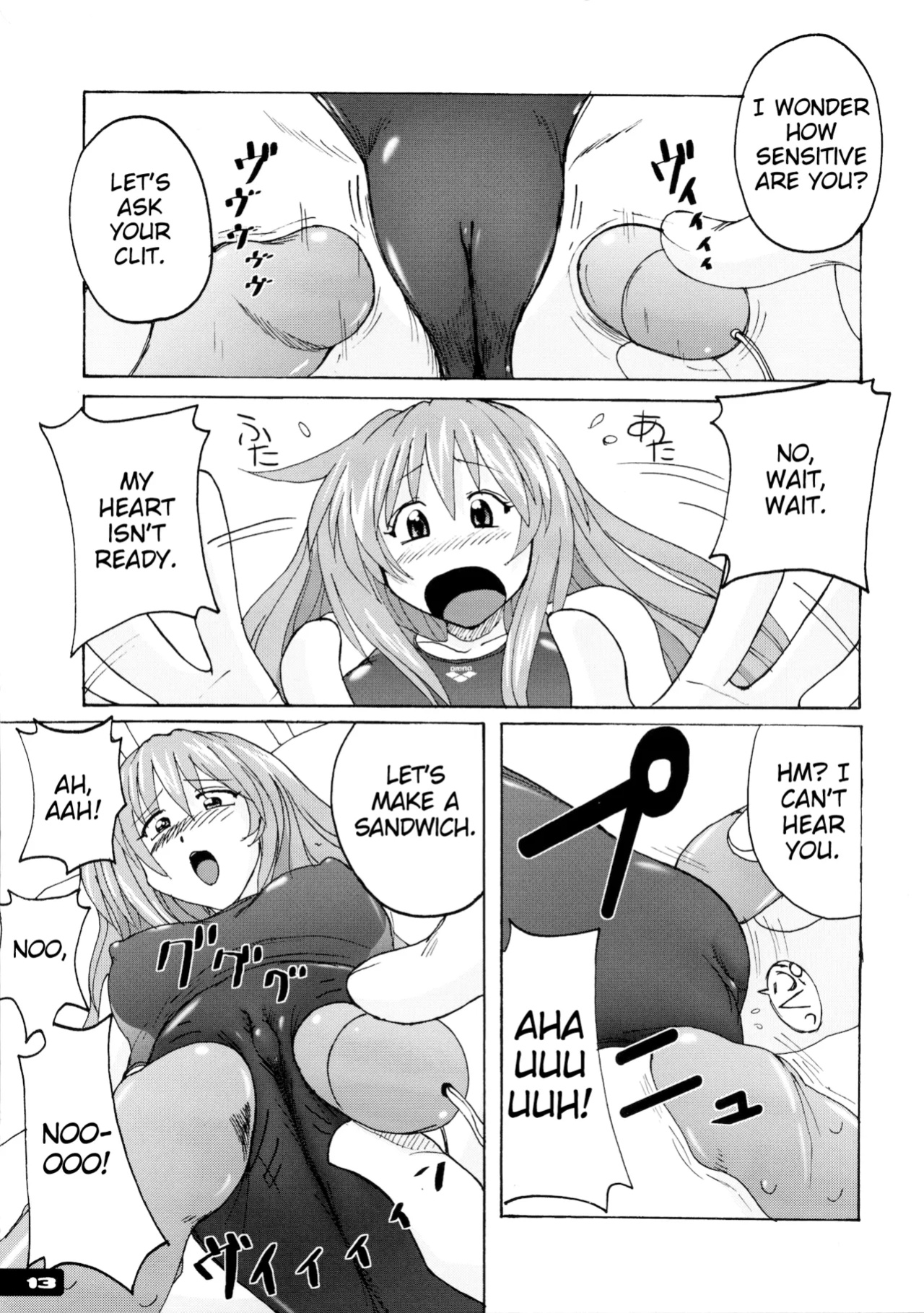 (C77) [Nyanko Batake (Murasaki Nyaa)] Pitapita Kyouei Mizugi - for Competition swimsuit fetist & high cut bottoms fleaks 1-3 Soushuuhen