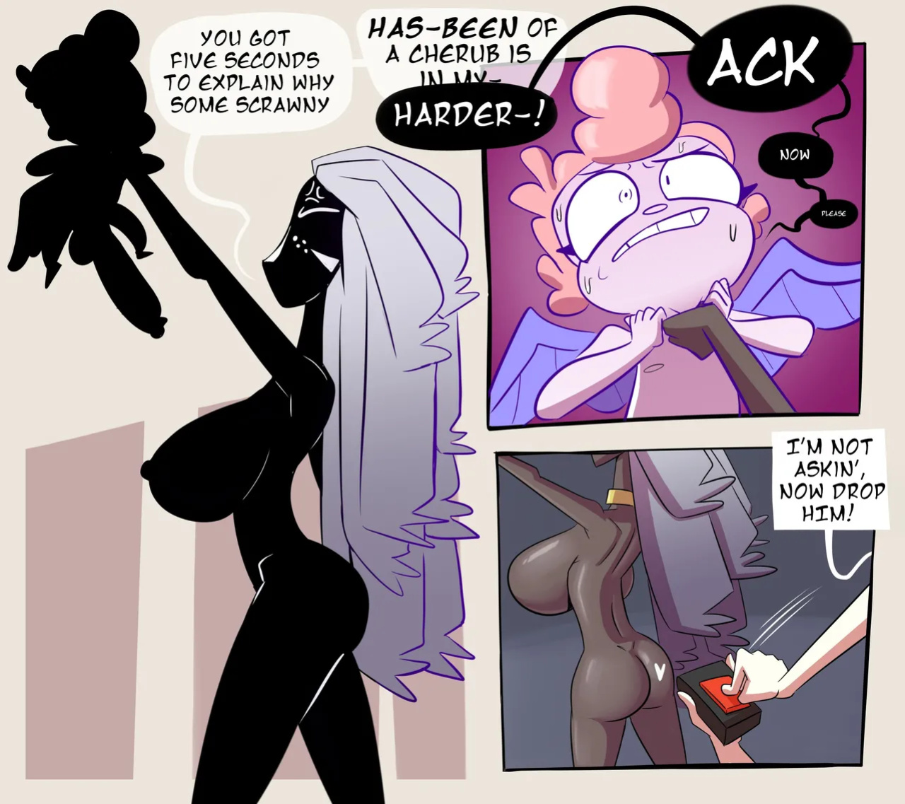 [Spakka] Sera and the Cherubs (Hazbin Hotel//Helluva Boss)