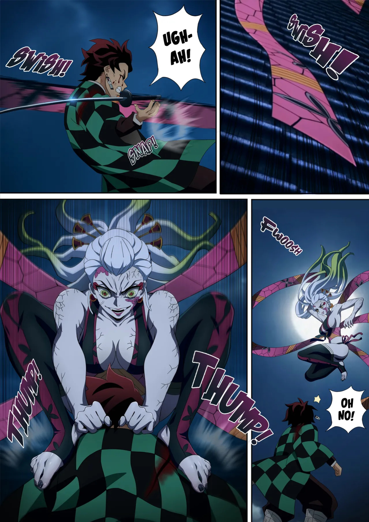 [FootCroft] [Kimetsu no Yaiba] Daki’s Blood Demon Art: Trample 堕姫の血鬼術・紅蓮践踏 (Part 1+Part 2)
