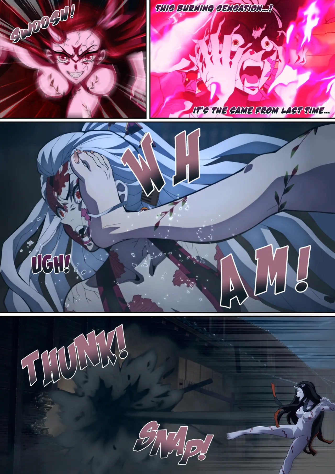 [FootCroft] [Kimetsu no Yaiba] Daki’s Blood Demon Art: Trample 堕姫の血鬼術・紅蓮践踏 (Part 1+Part 2)