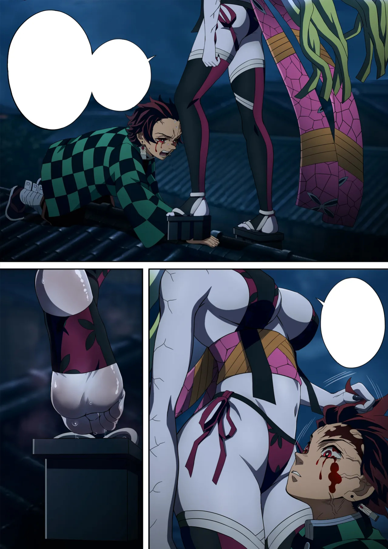 [FootCroft] [Kimetsu no Yaiba] Daki’s Blood Demon Art: Trample 堕姫の血鬼術・紅蓮践踏 (Part 1+Part 2)