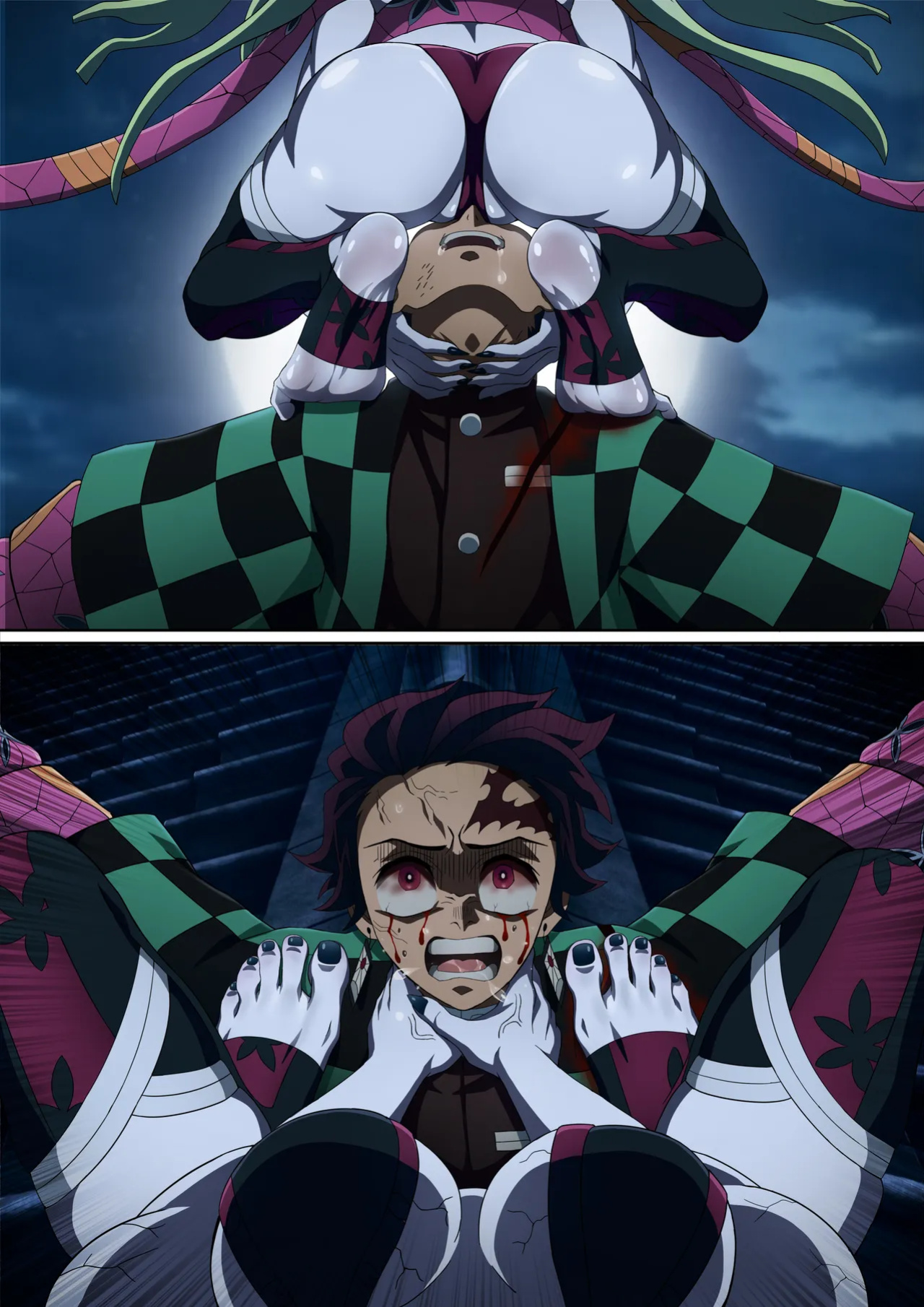 [FootCroft] [Kimetsu no Yaiba] Daki’s Blood Demon Art: Trample 堕姫の血鬼術・紅蓮践踏 (Part 1+Part 2)