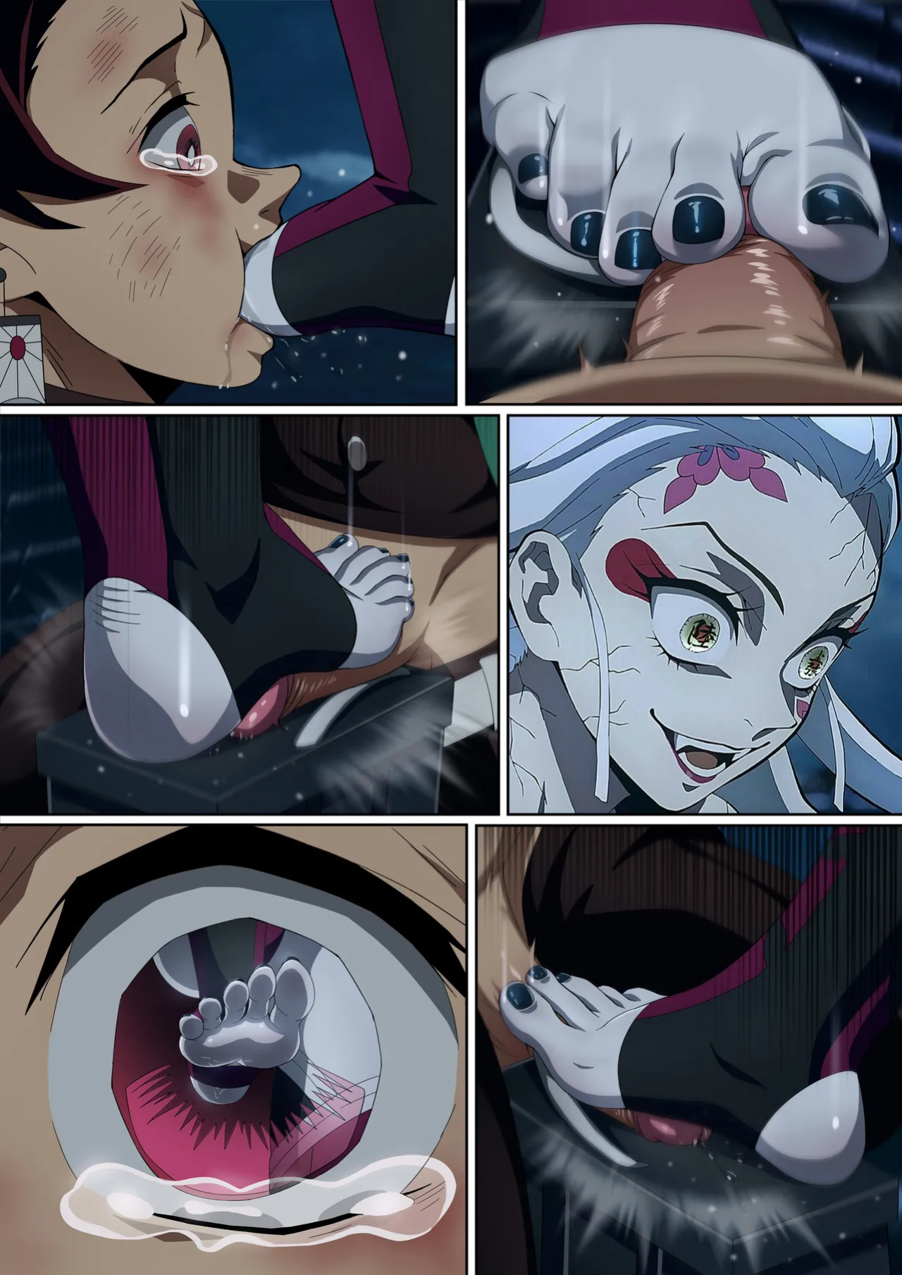 [FootCroft] [Kimetsu no Yaiba] Daki’s Blood Demon Art: Trample 堕姫の血鬼術・紅蓮践踏 (Part 1+Part 2)