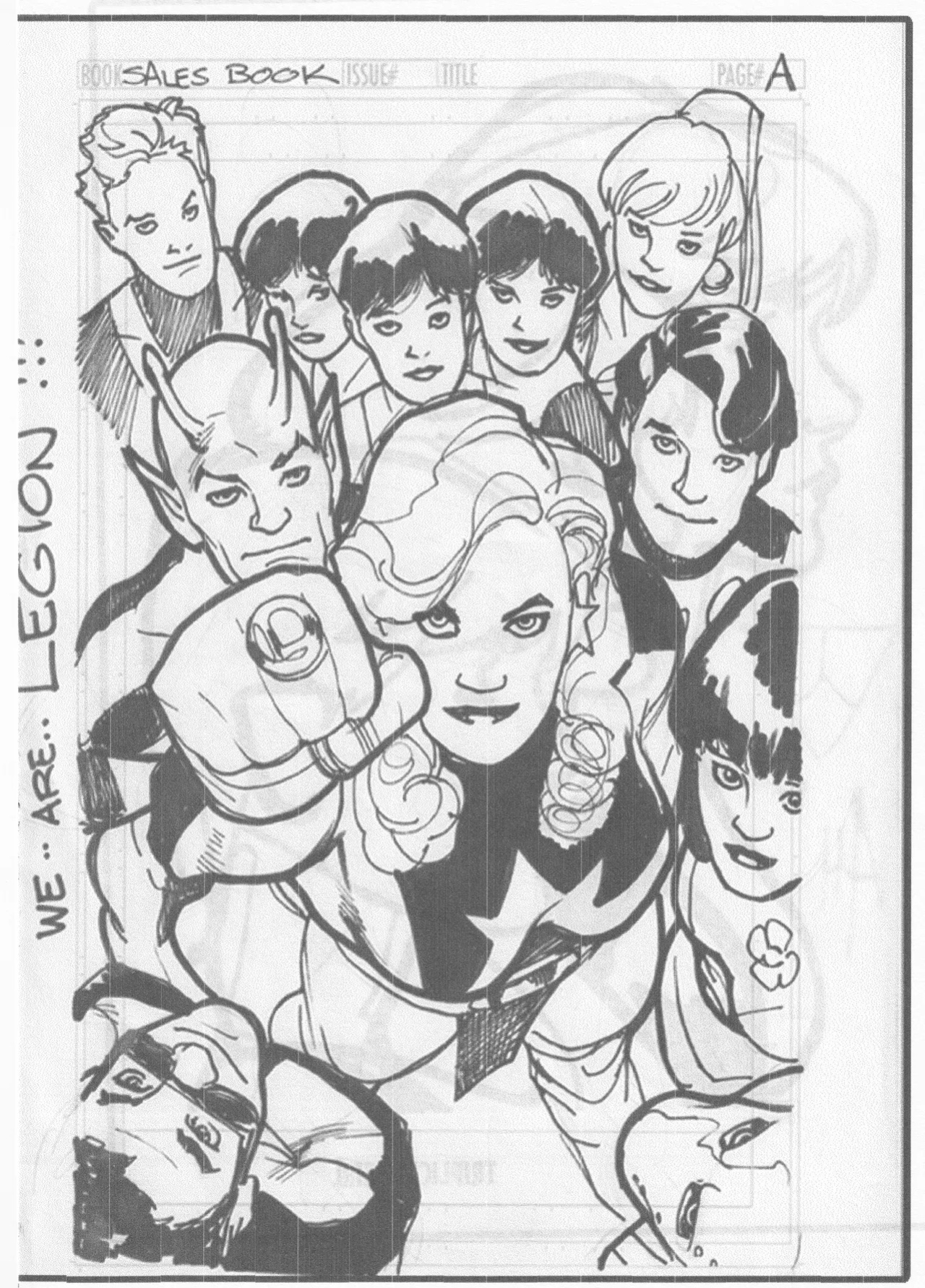 [Adam Hughes] Legion Sketches