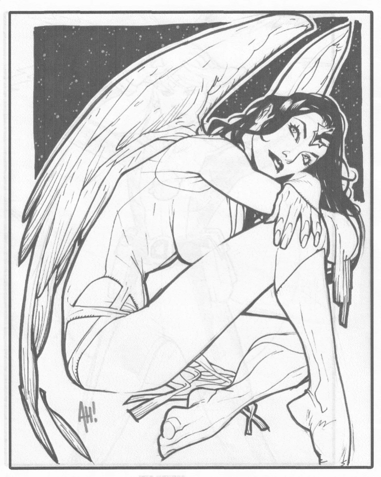 [Adam Hughes] Legion Sketches