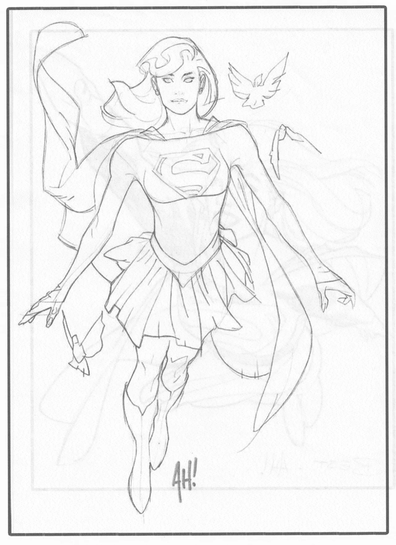 [Adam Hughes] Legion Sketches