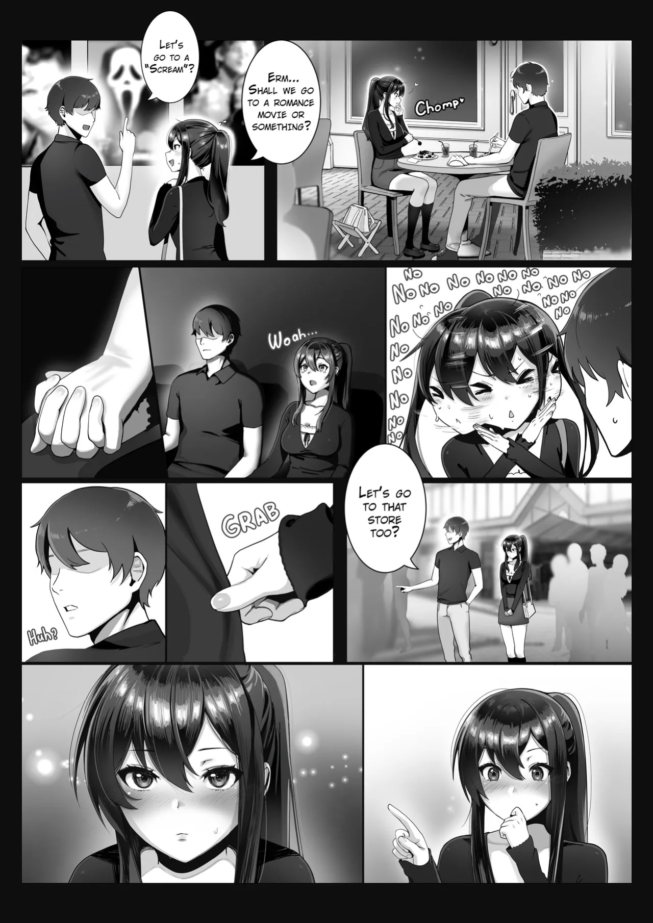 Nanami-chan can’t resist after a date! Cafe, Cinema, Love hotel~