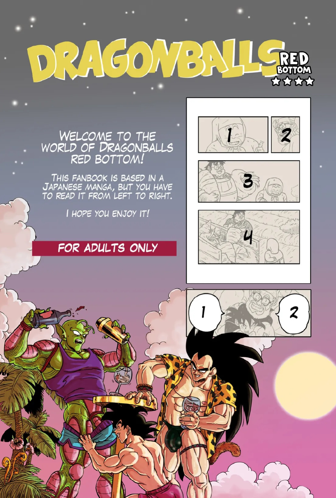 Dragonball Red Bottom 4 Color