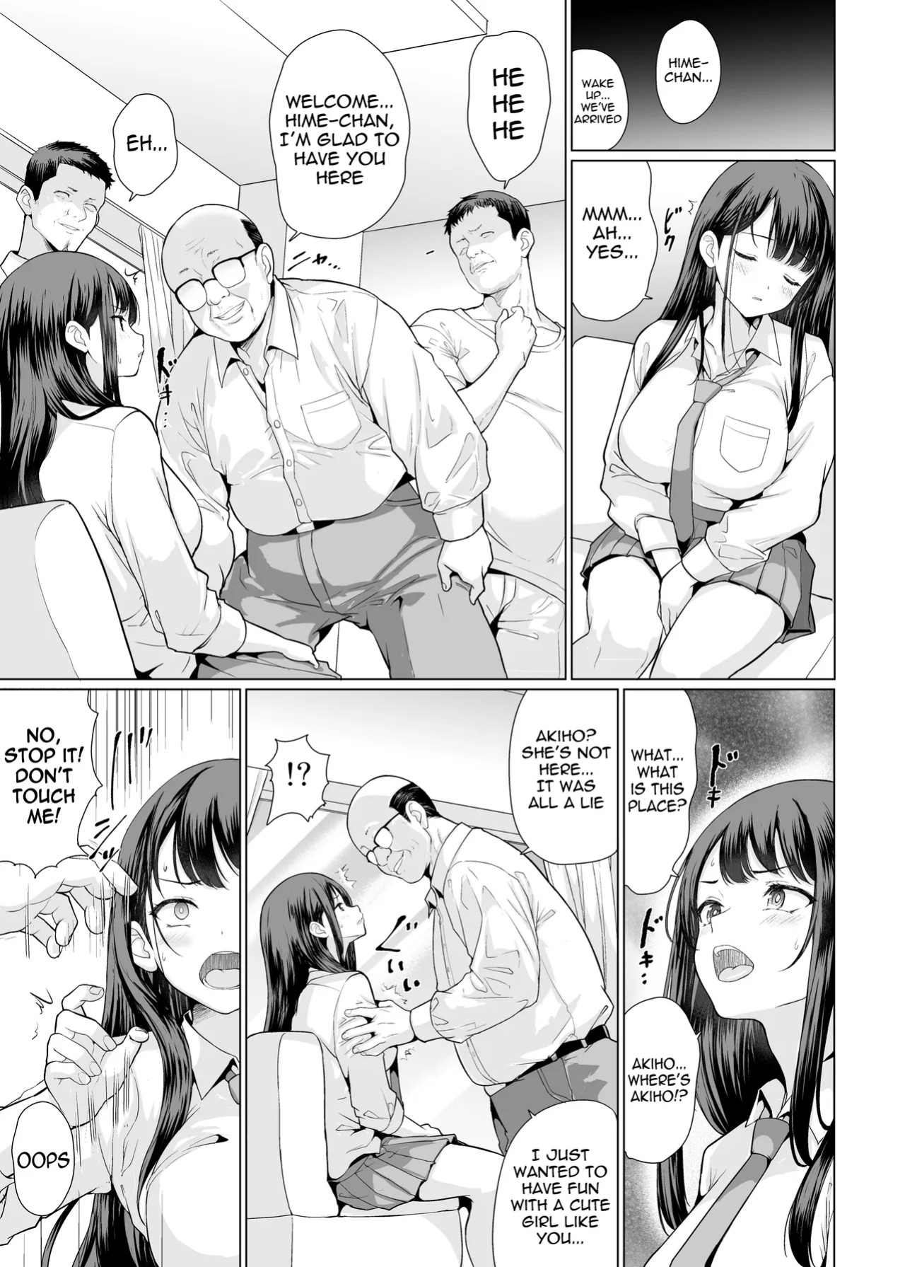 [An-Arc XXX (Hamo)] Kichiku na Oji-san-tachi ni Hamerarete | Fucked by cruel old men [meganekun_tl]