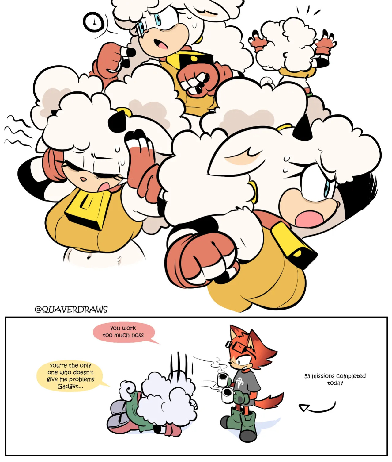 [QuaverDraws (QuaverNSFW)] Lanolin x Gadget