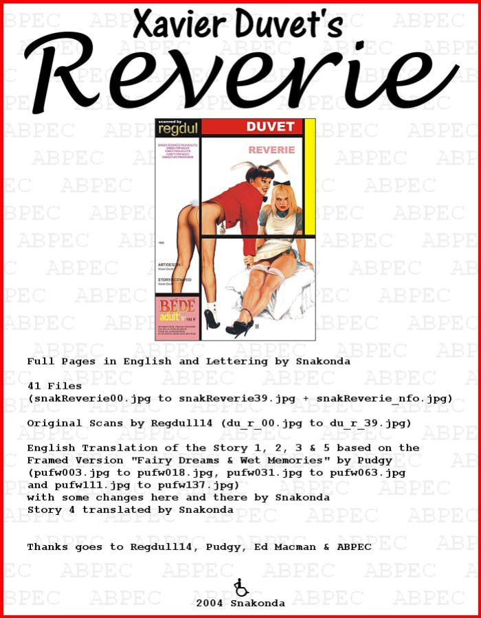 [Bédé Adult] Xavier Duvet - Reverie