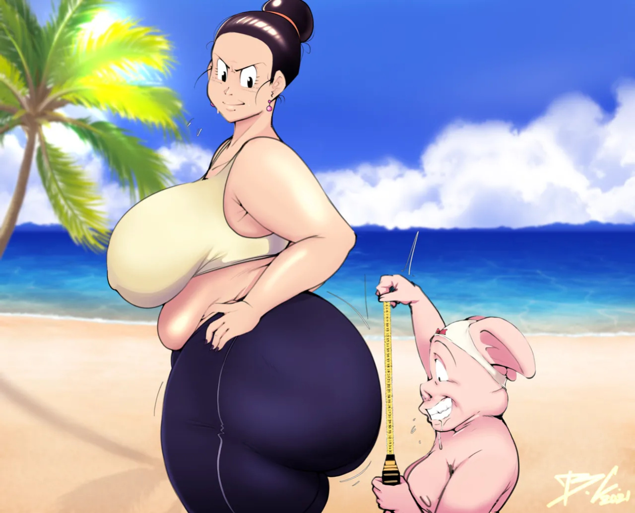 [BitterCream] ChiChi x Oolong (Dragon Ball)