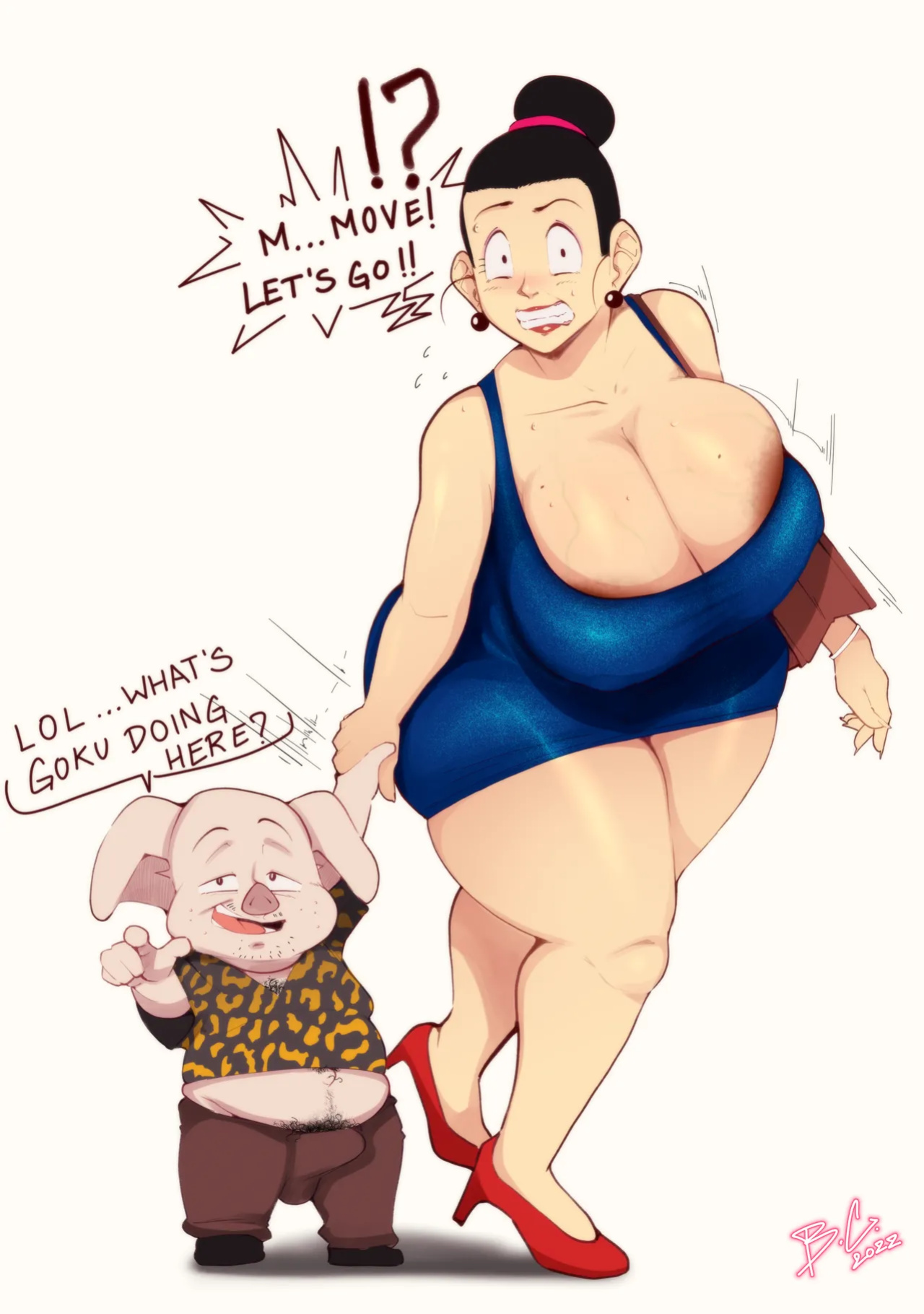 [BitterCream] ChiChi x Oolong (Dragon Ball)