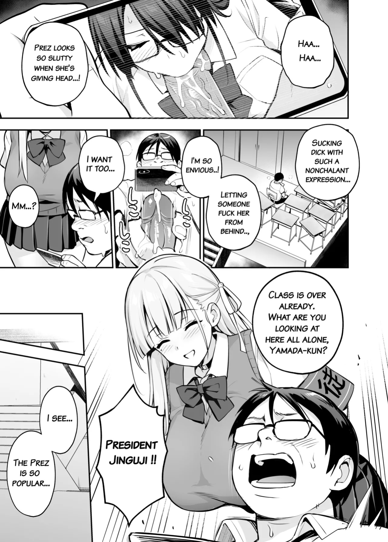 [TRY] Akogare no Seitokaichou ga Kyonyuu Sugiru Ken 2 | About the Beloved Student President's Huge Tits 2