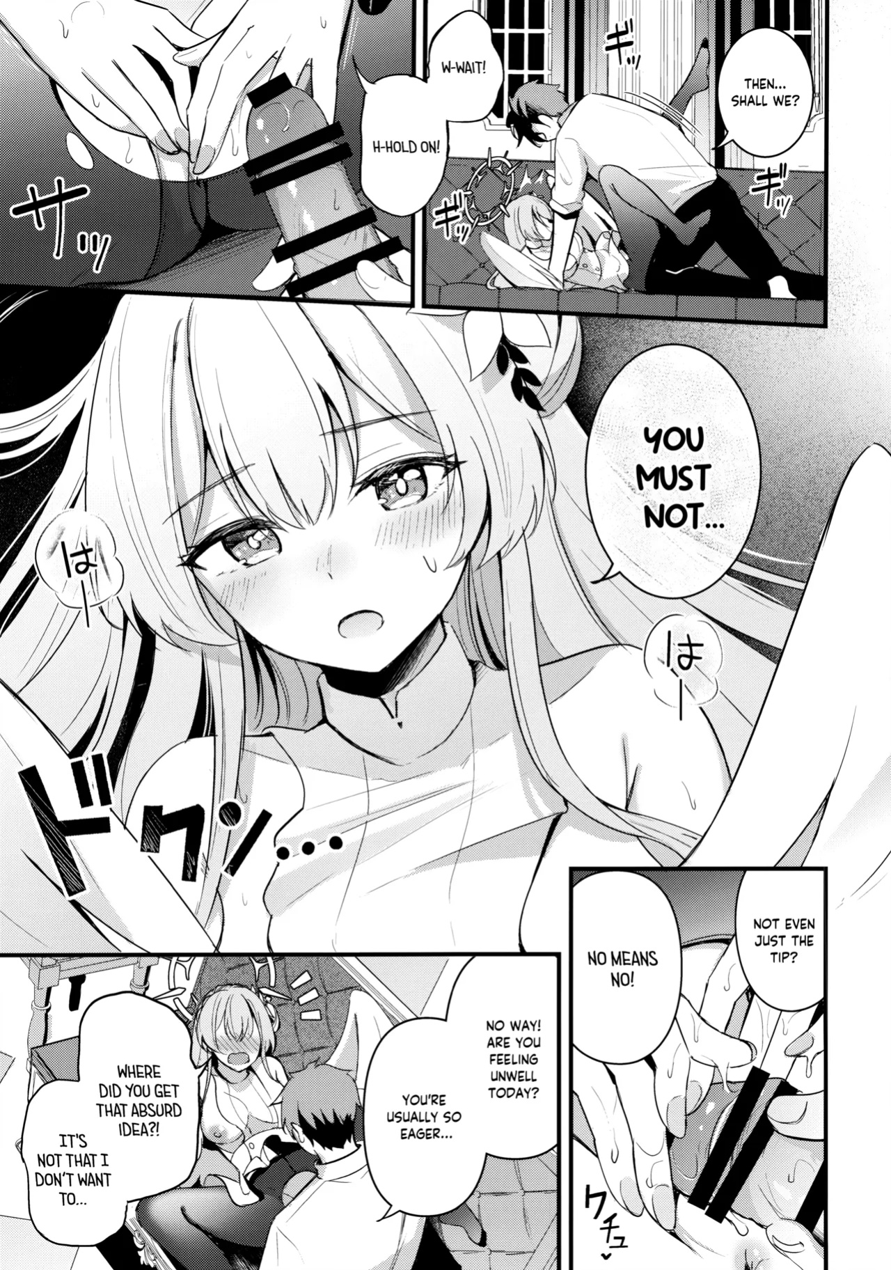 (C104) [Koniro Kajitsu (KonKa)] Seifuku o Yogosanaide | Don't get it on the uniform! (Blue Archive) [Tea Party Scans]