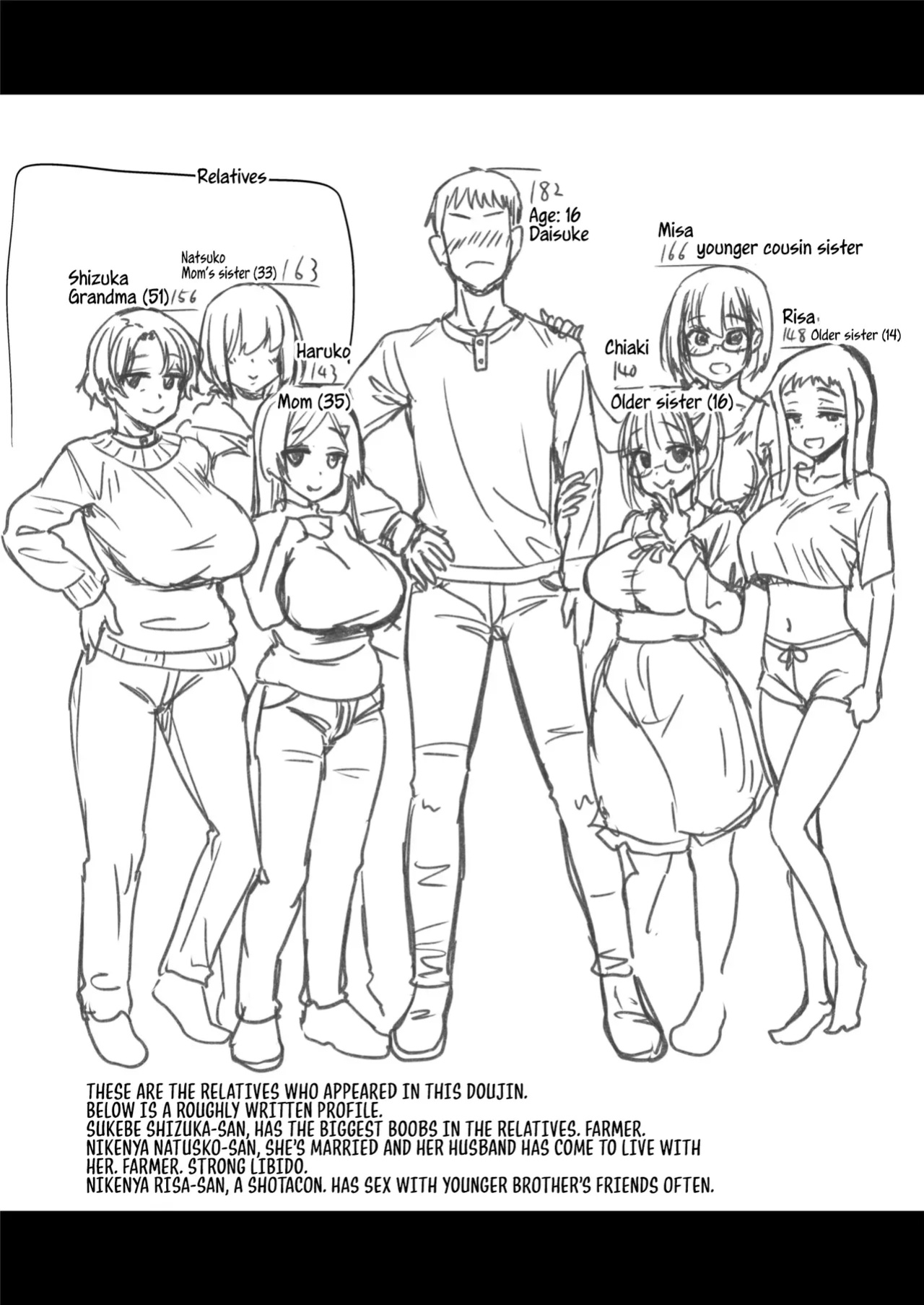 [Shin Hijiridou Honpo (Hijiri Tsukasa)] H na Fuushuu ga Aru Inaka no Shinseki ga, Zenin Sukebe Sugiru Hanashi. | In A Countryside Village With A Naughty Custom, All of My Relatives Are Extremly Perverted [Sonarin迫]