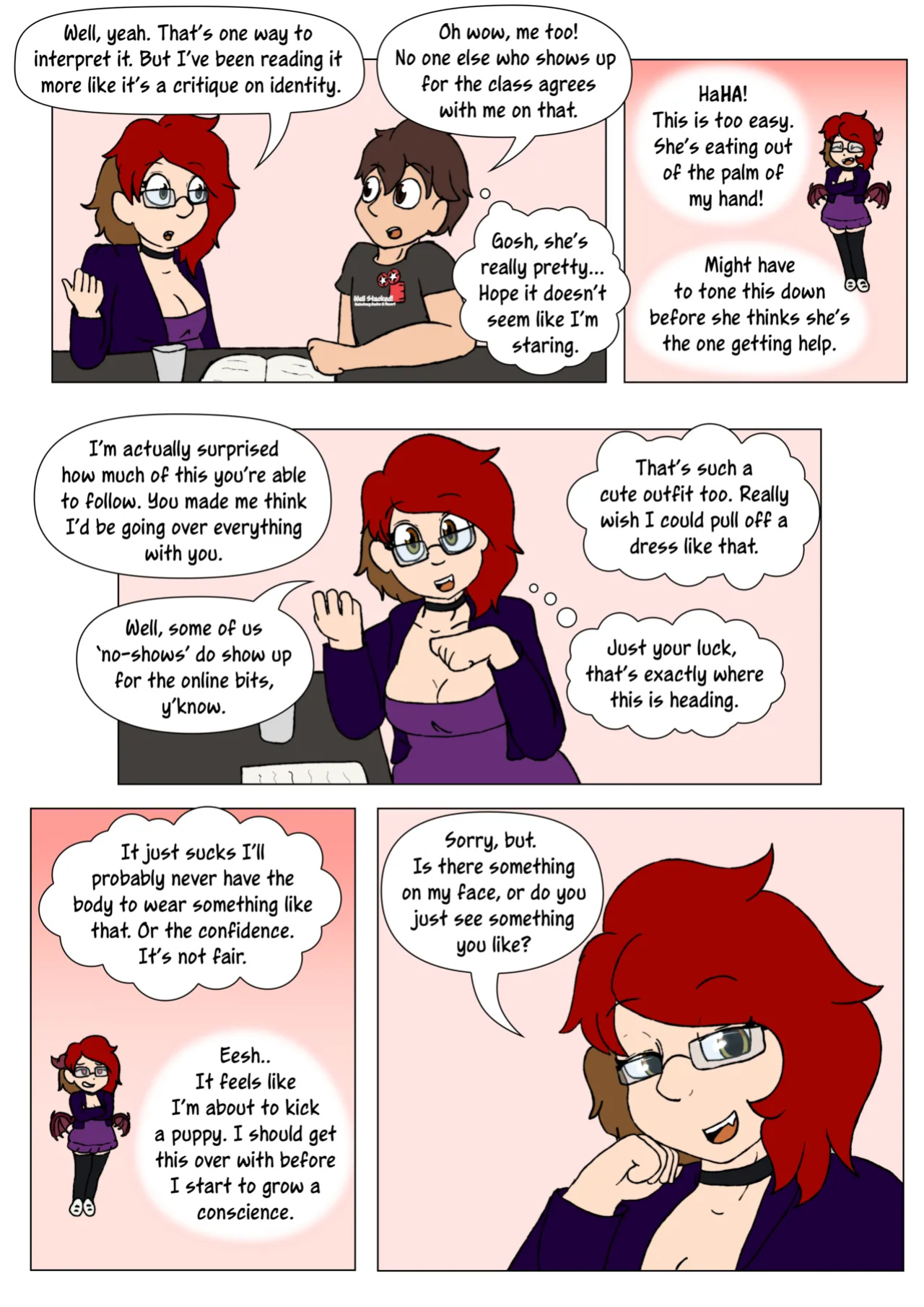 [LariUmbreon] Girl Me! How I Got Turned Into a Girl by a Desperate Succubus!