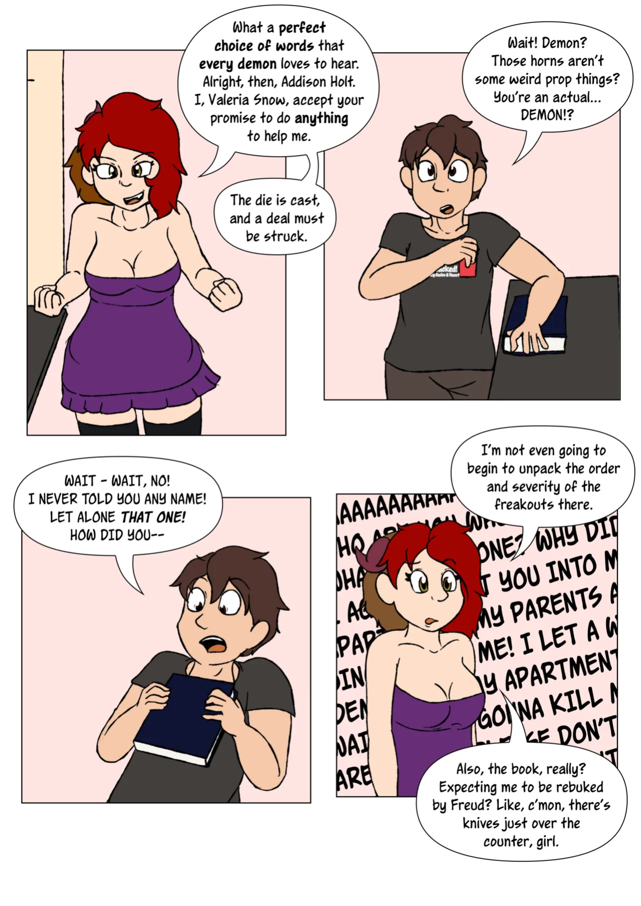 [LariUmbreon] Girl Me! How I Got Turned Into a Girl by a Desperate Succubus!