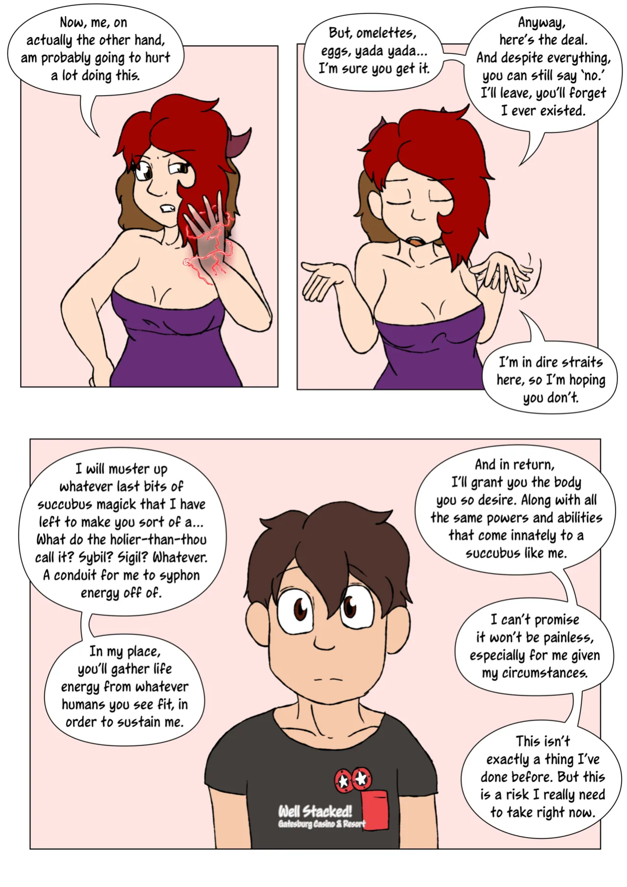 [LariUmbreon] Girl Me! How I Got Turned Into a Girl by a Desperate Succubus!