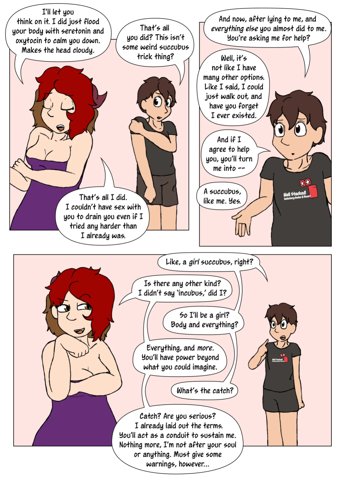 [LariUmbreon] Girl Me! How I Got Turned Into a Girl by a Desperate Succubus!