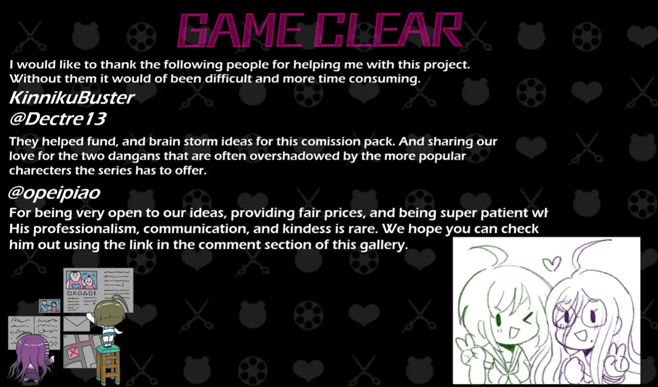 Ultra Despair Girls Commission set V2