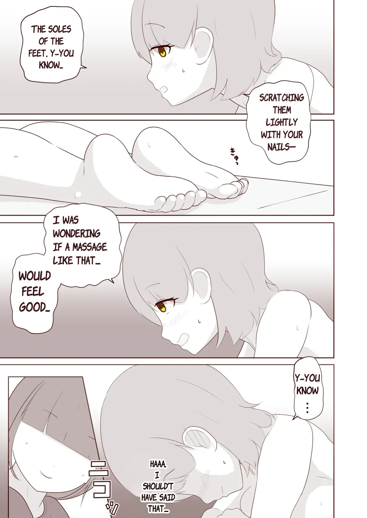 [Omonobe] I want to have the soles of my feet tickled!
