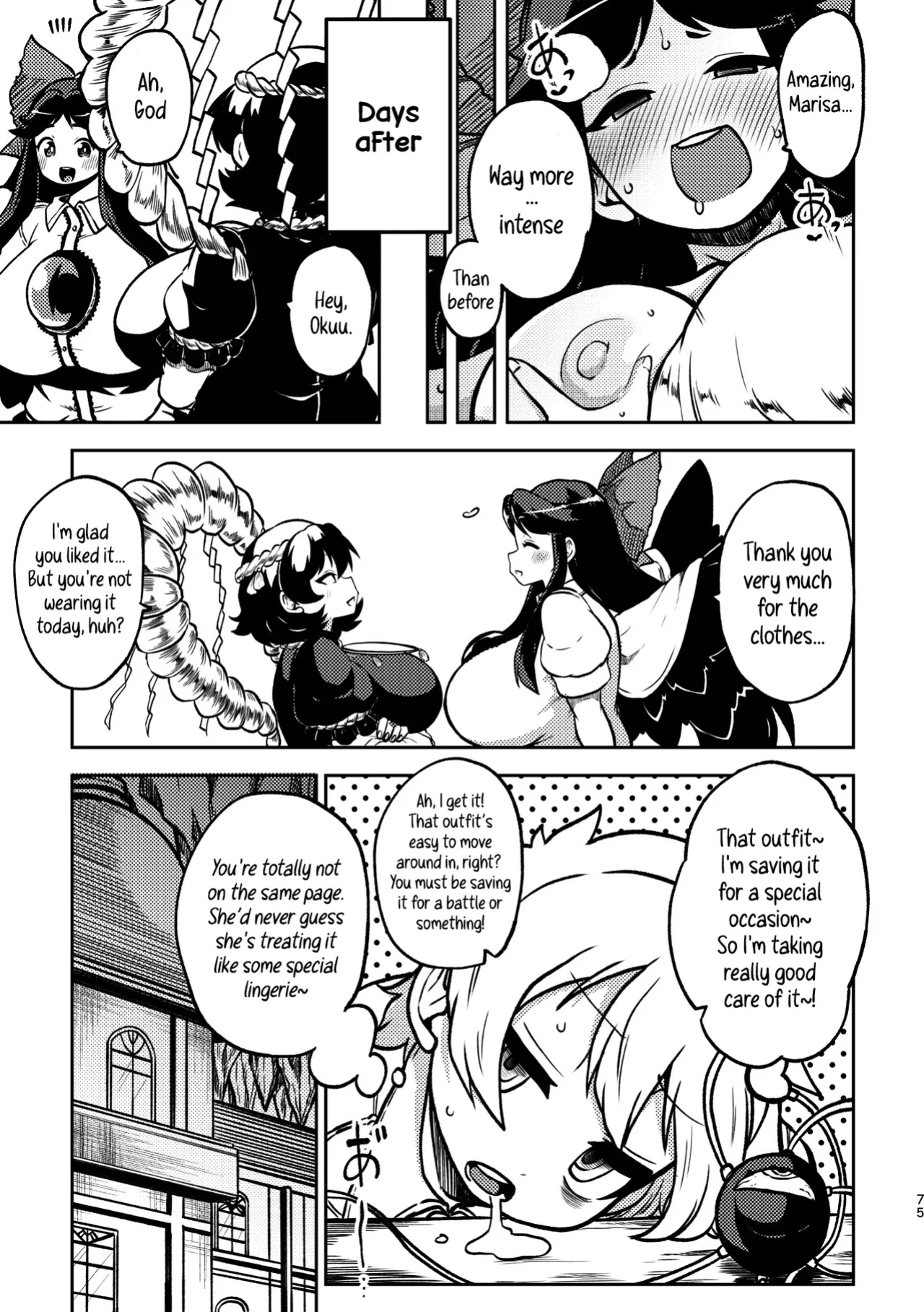 [Himajin no Izu] Futanari Marisa to Okuu Zenpen | Futanari Marisa and Okuu – Complete Edition (Touhou Project)