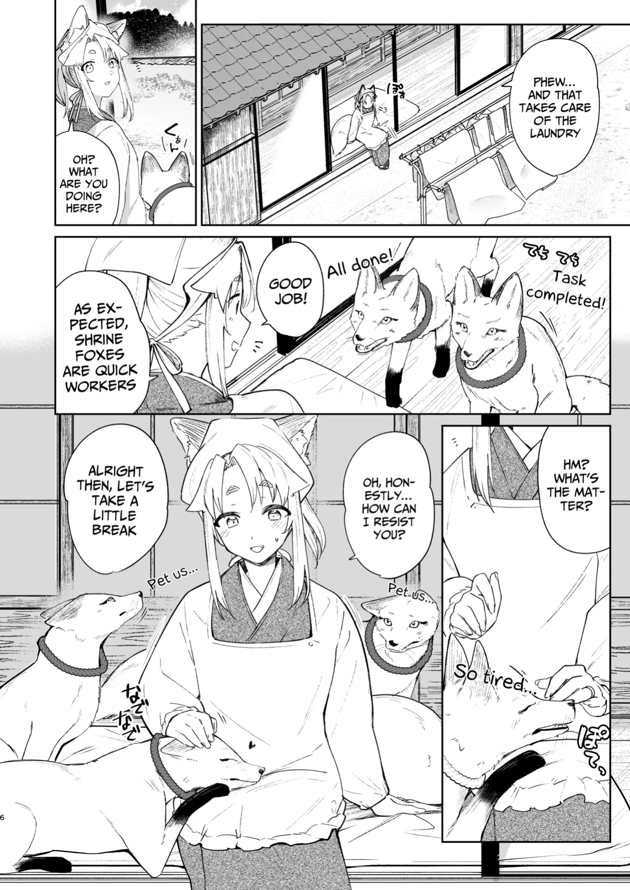 [Katamimi Headphone (Ariyoshi Gen)] Komagitsune no Yue San | Yue the Guardian Fox 3 [COHQ]