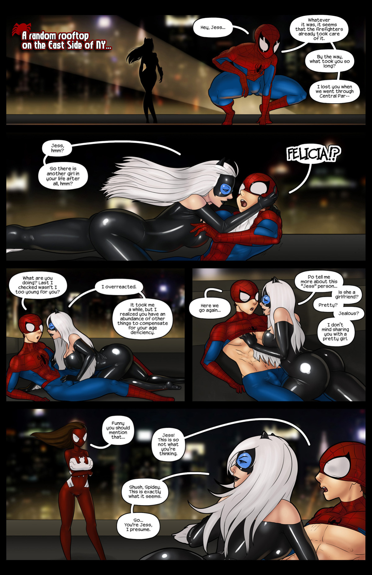 [Tracy Scops (Scottichan)] Ultimate Spider-Man XXX 9 - Spidercest - a cat that got your tongue (Spider-Man)