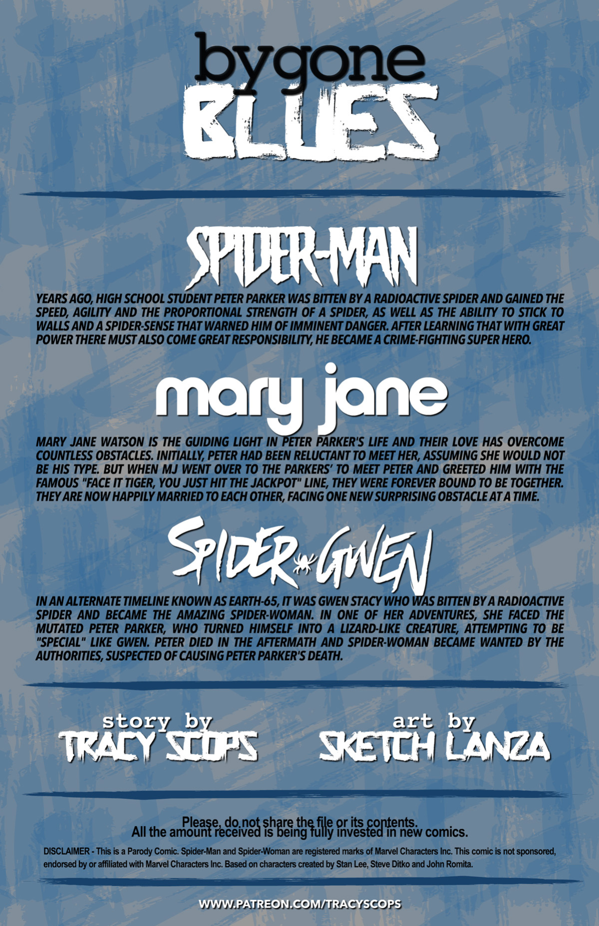 [Sketch Lanza] Bygone Blues (Spider-Man)