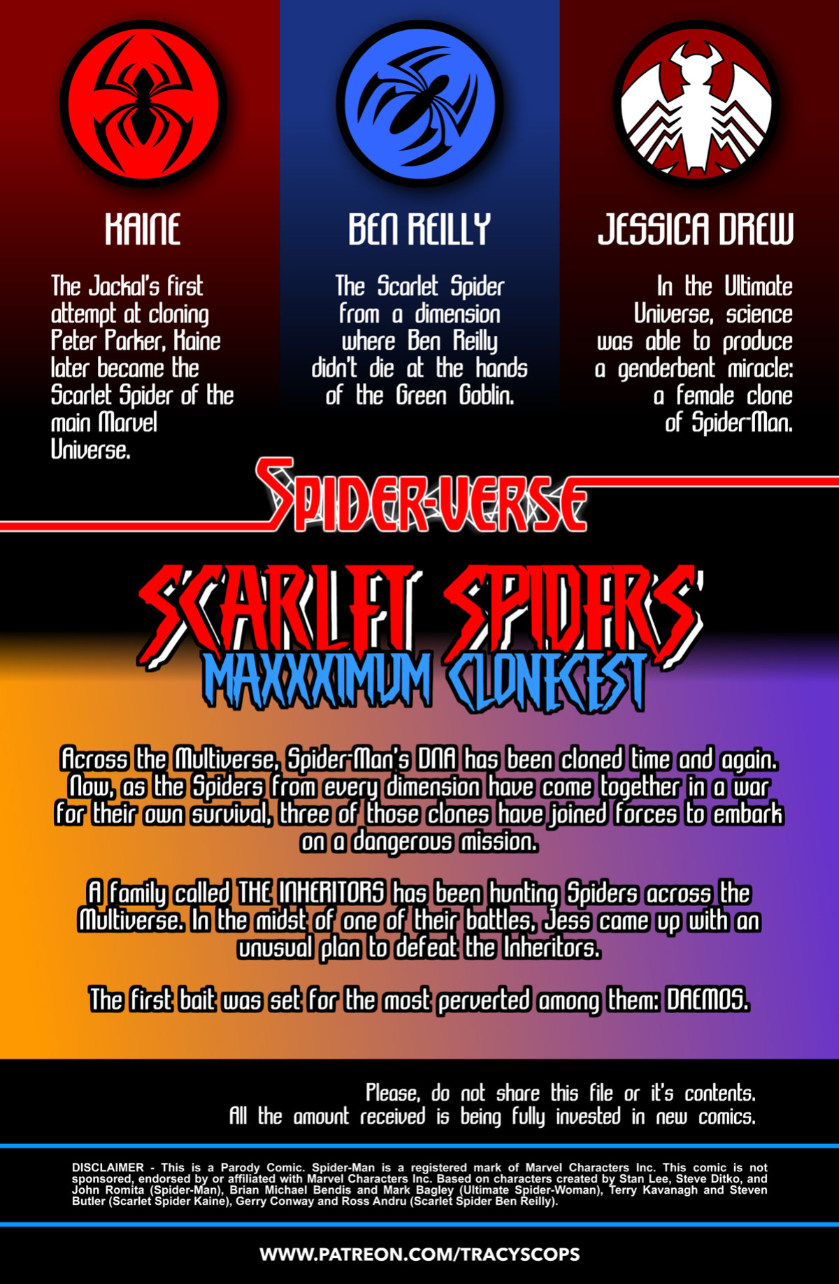 [Tracy Scops (Cheese-ter)] Porn Edge of Spider-Verse - Scarlet Spiders - Maxxximum Clonecest (Spider-Man)