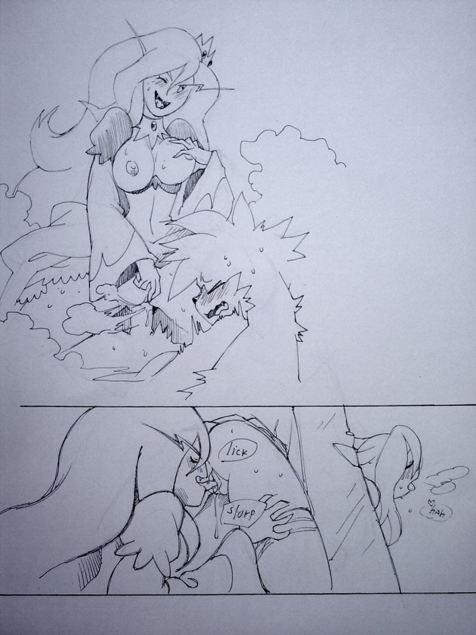 [Zenox, Twisted Terra] Bubbleline: One night with vampire Queen (Adventure Time)