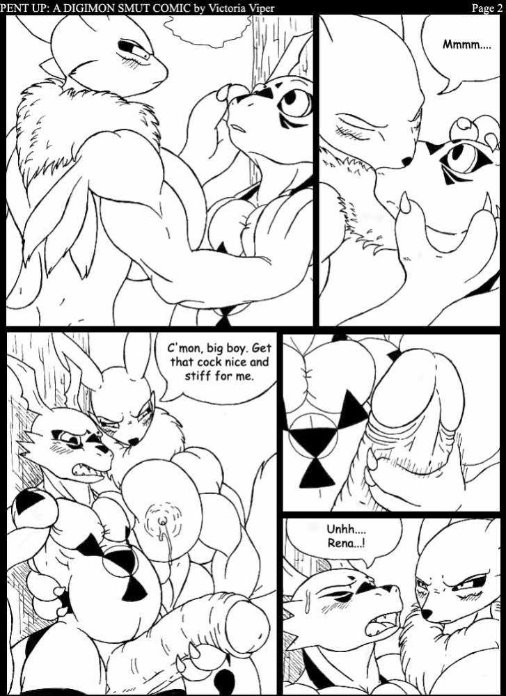 [Victoria Viper, Mykiio] Pent Up: A Digimon Smut Comic (Digimon)