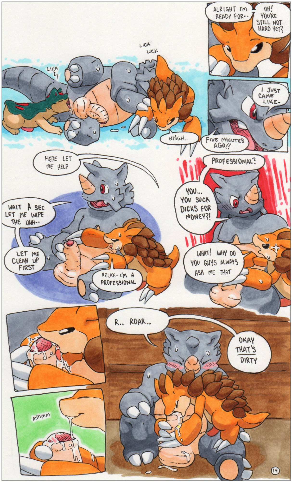 [argonvile] Rhydon/Quilava Comic