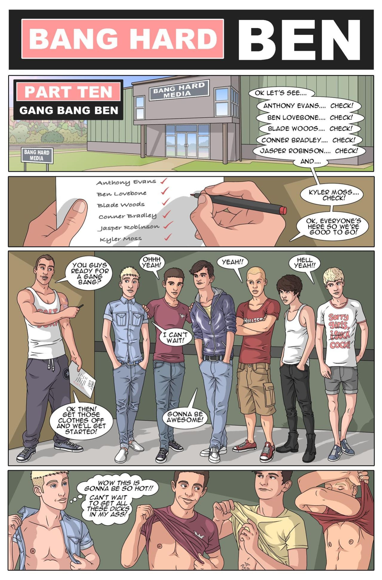 Bang Hard Ben - Parts 6-10 [Twinks] [Gay] [Patrick Fillion] [Class Comics] [Studs] [Hunks]
