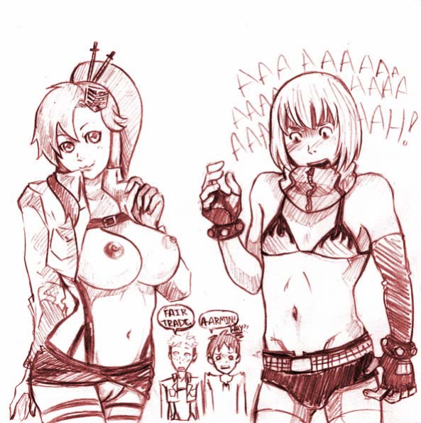 Shingeki no Kyojin Hentai Art by Theheroisme