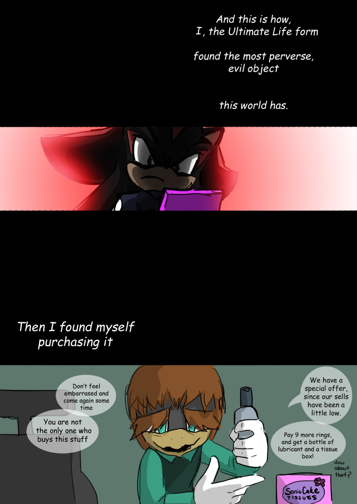 [SonicCake] Shadow's Stuff (Sonic the Hedgehog)