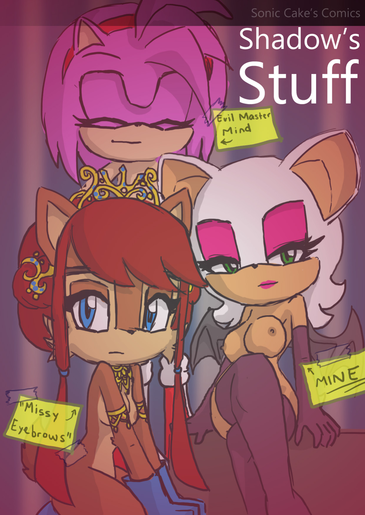 [SonicCake] Shadow's Stuff (Sonic the Hedgehog)