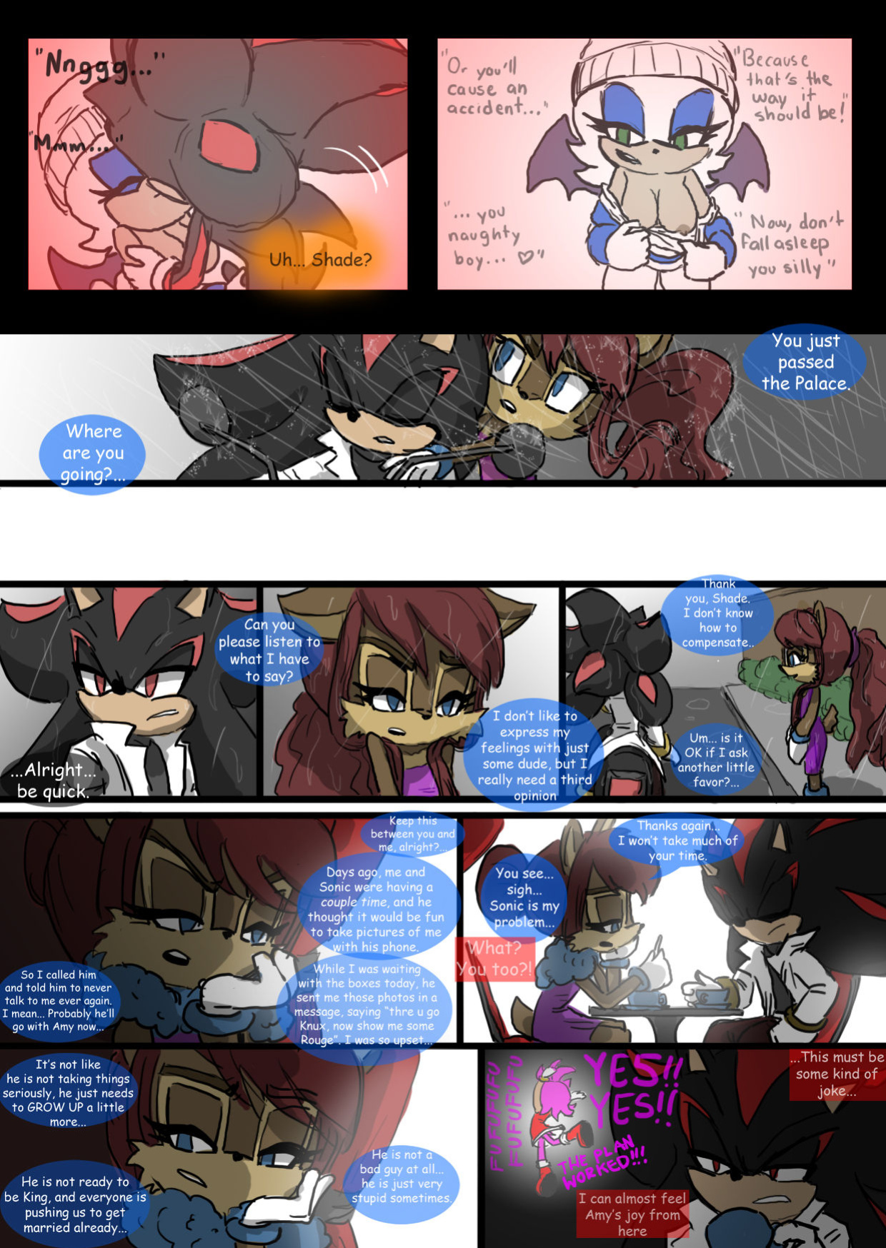 [SonicCake] Shadow's Stuff (Sonic the Hedgehog)