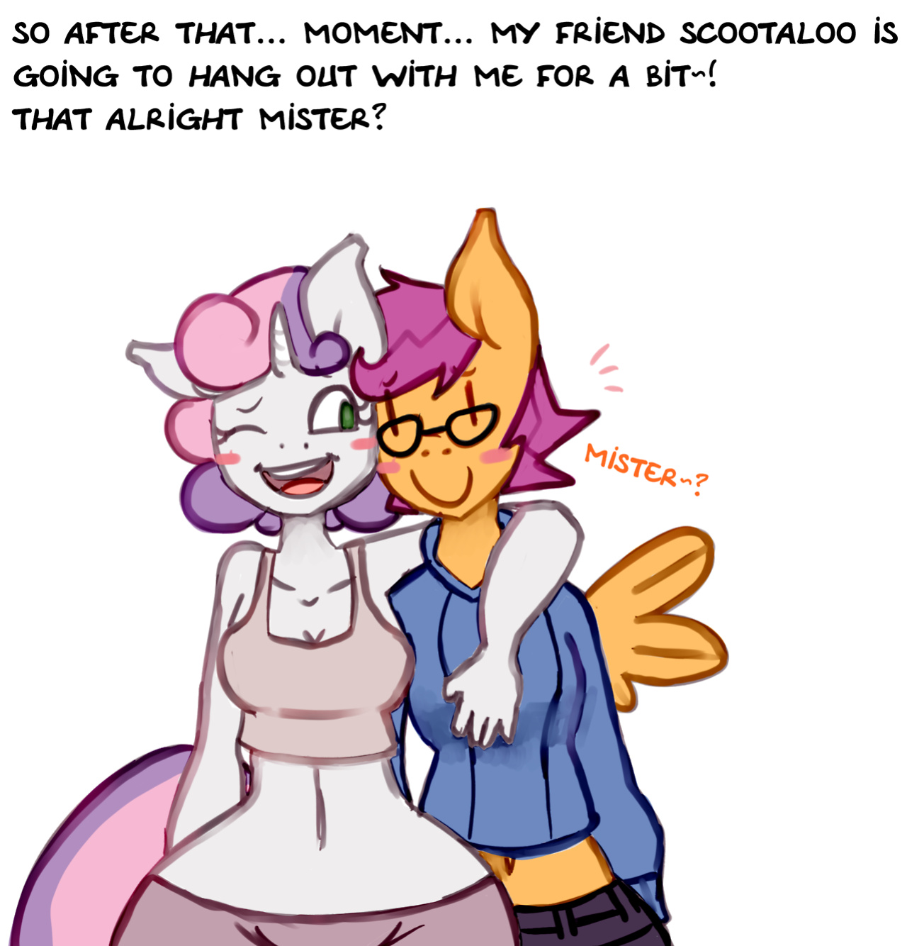 (Somescrub) Ask Nudist Sweetie Belle