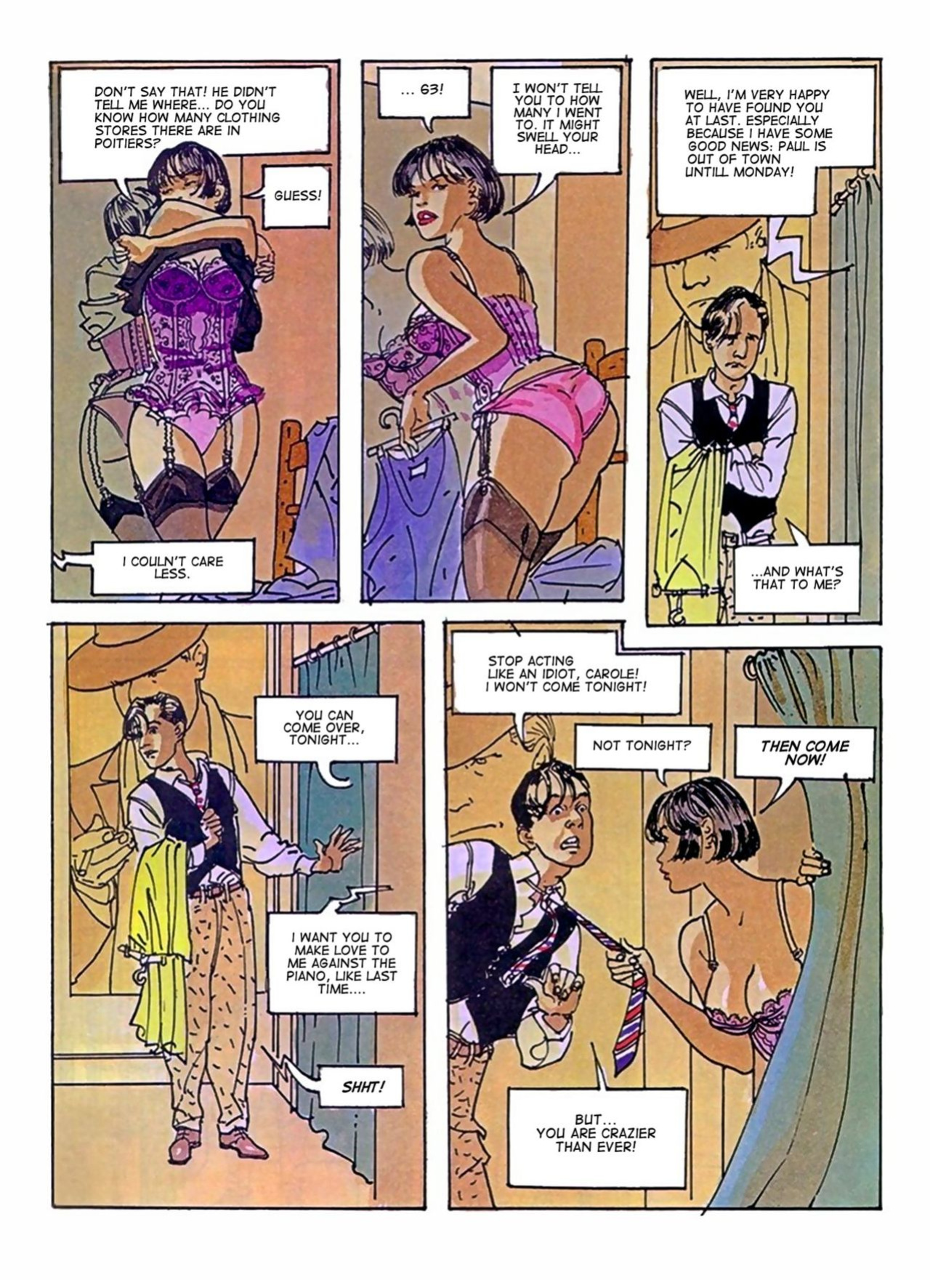[Jean-Pierre Gibrat] Carole goes shopping