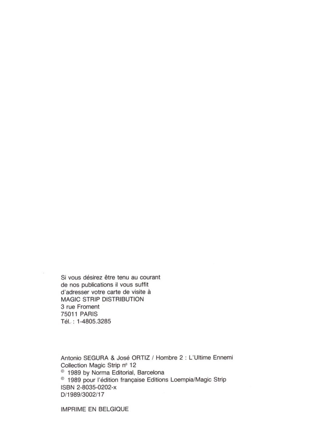 [Jose Ortiz + Antonio Segura] Hombre - Volume #02: The Ultimate Enemy (ENG)